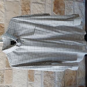 Jo's A Bank  travelers collection plaid button down casual shirt